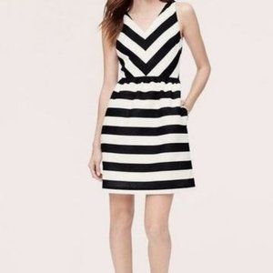 Ann Taylor Loft Black & White Dress